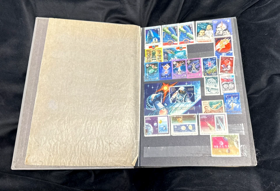 🔥Album sellos URSS (Soviética) vintage unas 200 piezas Foto 2 de 4
