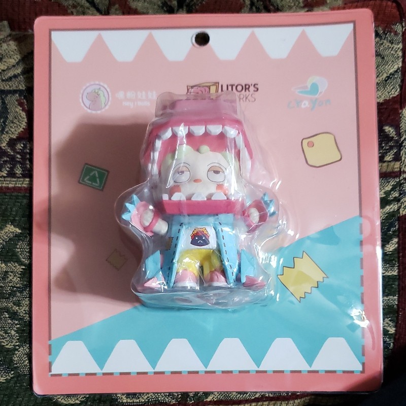 Hey! Dolls Crayon Dinosaur PVC Figurine w/ Box, Original Unopened, Age 15+