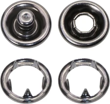 50PCS Metal Prong Button 11Mm Shirt Snap Fasteners for Sewing,Clothing,Bibs,Brac