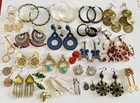 Vintage Modern Bulk Earring Lot Costume Jewellery Fashion Harvest Wearable 26Pai