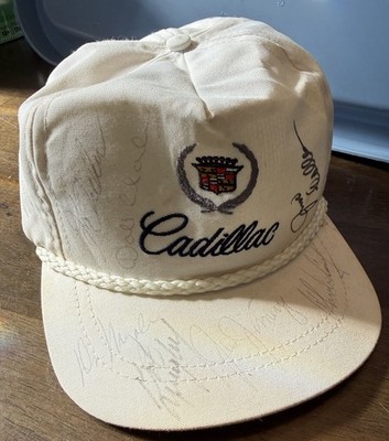 Vintage La Mode Cadillac White Rope Hat Autographed Masters Champs Coody Archer