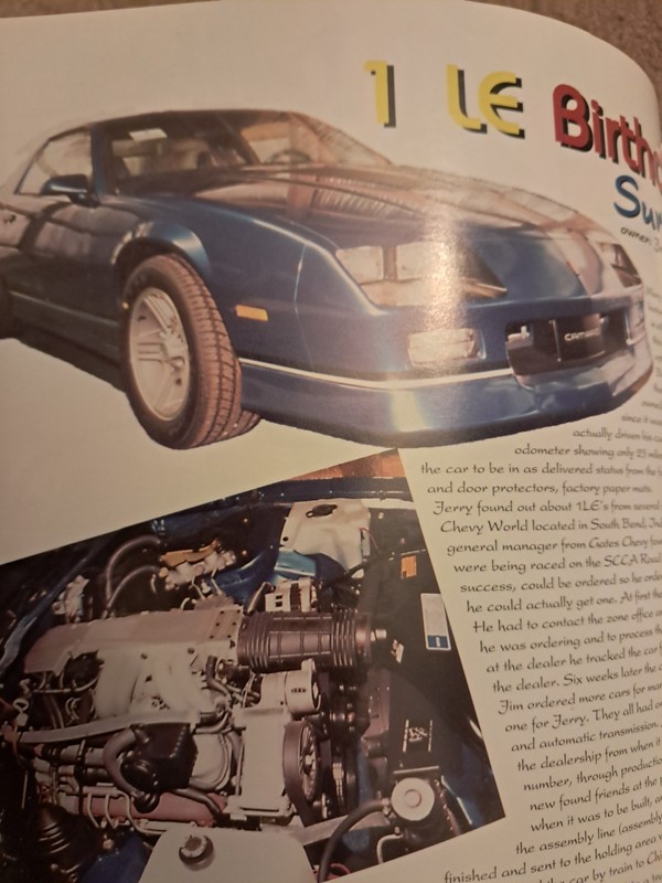 1998 Camaro Enthusiast Magazine 1990 IROC 1LE