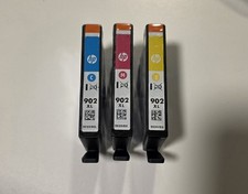 HP 902XL TRI-COLOR INK CARTRIDGES 3PK CYAN MAGENTA YELLOW EXP. 2023 NEW SEALED