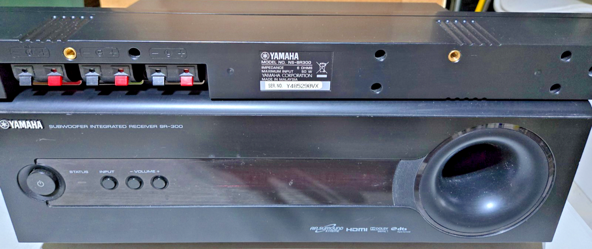 Yamaha Sr-300 Home Theater Receiver With Integrated Subwoofer for