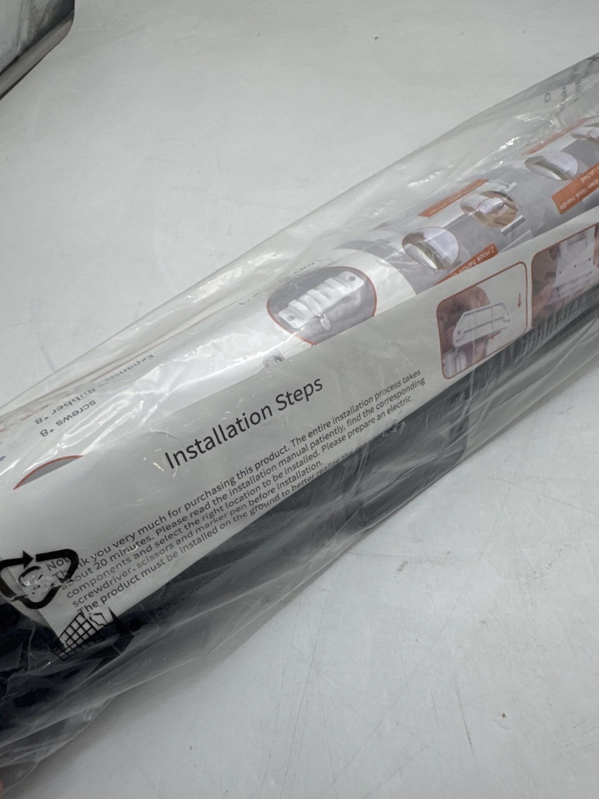 DEARLOMUM 118 INCH EXTRA WIDE RETRACTABLE BABY GATE,MESH,SH20.006C - BLACK