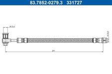 Bremsschlauch ATE 83.7852-0279.3 M12x1 für MERCEDES KLASSE W463 AMG 463 276 277