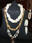 Vintage Lot Of 5 Genuine (Seguin) Faux Glass Braid Golden Mixed Jewelry Pieces — photo 4