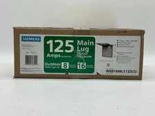 SIEMENS W0816ML1125CU 125 amp, 8 Space, 16 Circuit, Outdoor Center Load Center