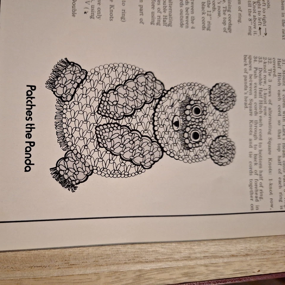 Vintage Macrame Animal Art Pattern Booklet vol 11 - Image 3 of 4