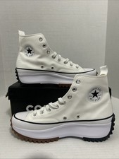 Converse Run Star Hike High White Black Gum Men s 10/Womens 11.5