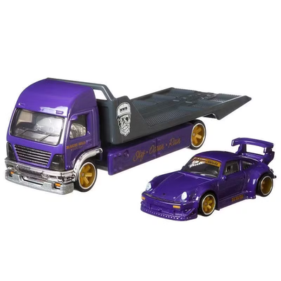 Hot Wheels Team Transport RWB Porsche 930 & Aero Lift #17 FedEx