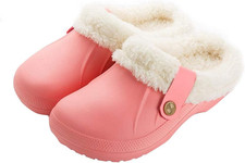 Womens Mens Clogs Fur Lined Clogs Winter Garden Clogs Mules Warm House Slippers