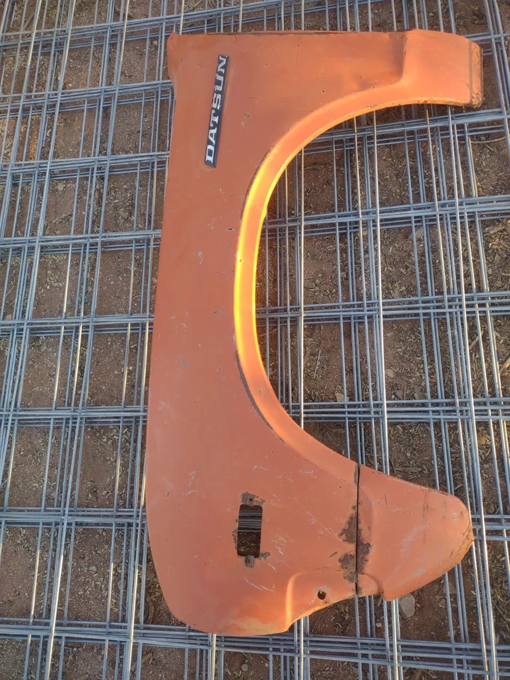1976 DATSUN 620 PICKUP TRUCK DRIVER FENDER FACTORY OEM - Image 2 of 4