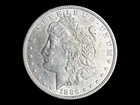 1886 Morgan Silver Dollar, AU+