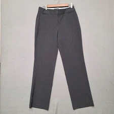 Liz Claiborne Women's Gray Audra Stright Leg Career Slacks Size 4 NWT