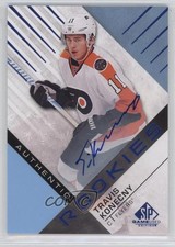 2016-17 SP Game Used Authentic Rookies Blue Auto Travis Konecny #157 Auto 2u9