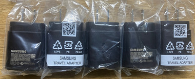(Bulk Lot of 5pcs) Samsung 25W USB-C Super Fast Charger (EP-TA800) Black