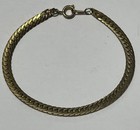 Vintage Gold Tone Herringbone Bracelet