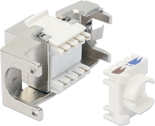 Intellinet Cat8.1 40G Keystone-Modul STP, geschirmt und werkzeuglos - 第 4/5 張圖片