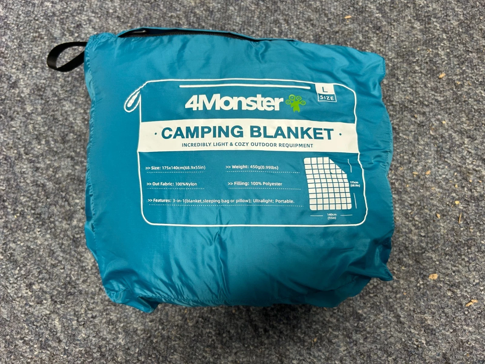 4Monster Camping Blanket Ultralight Packable - Large (Free P+P)
Opens in a new window or tab