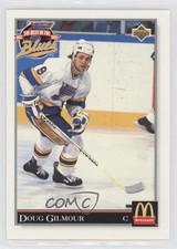 1992 McDonald's/Coca-Cola The Best of St Louis Blues Doug Gilmour #2 HOF 0t2