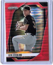 Levi Sterling (RC) Rookie Prospect #/399 Red Pulsar Prizms 2025 Panini Prizm 279