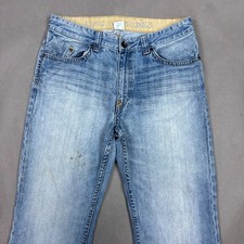 Vintage King Of Prides Jeans Mens 36x30 Blue Denim Pants Faded Distressed Light