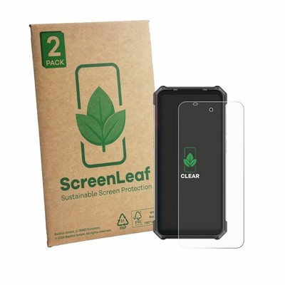 2x ScreenLeaf Displayschutzfolie für Ulefone RugKing 5 Pro nachhaltig verpackt