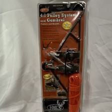 HME Products 4:1 Pulley Gambrel Hoist 500 lb, Carry Bag, Orange Rope