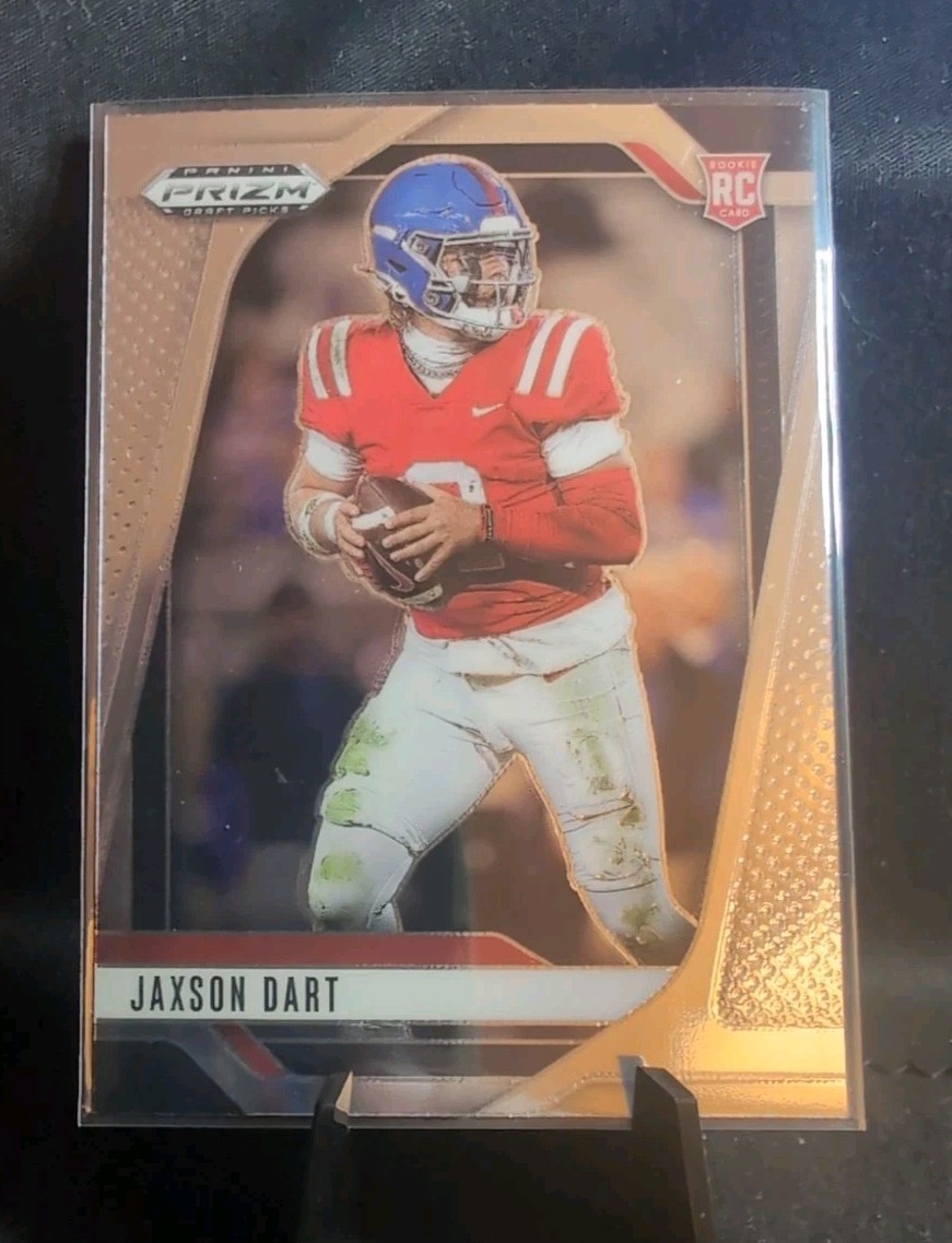 2025 Jaxson Dart (Ole Miss) Panini Prizm Draft Picks Base Rookie Card #90 RC