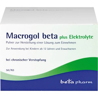 MACROGOL beta plus Elektrolyte Plv.z.H.e.L.z.Einn. 50 St PZN09247044