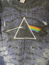 VTG Pink Floyd Dark Side Of The Moon Delta Pro Weight Tie Dye Tee Large