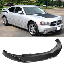 Fits 06-10 Dodge Charger Front Bumper Lip Spoiler Splitter Chin Black Diffuser Fits 06-10 Dodge Charger Front Bumper Lip Spoiler Splitter Chin Black Diffuser