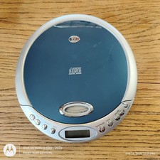 Vintage 1990's Durabrand CD Player Blue/ Silver -Read Description