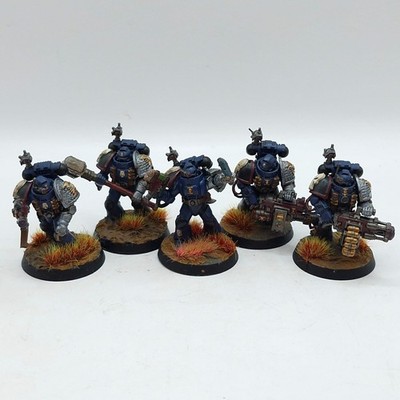 Warhammer 40k: Space Marines Deathwatch Veteranen - bemalt (AE030)