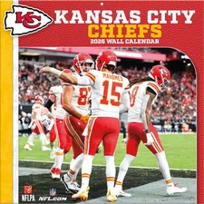 Turner Licensing,  NFL Kansas City Chiefs 2026 Wall Calendar, 12'' X 12'', 12-Mo
