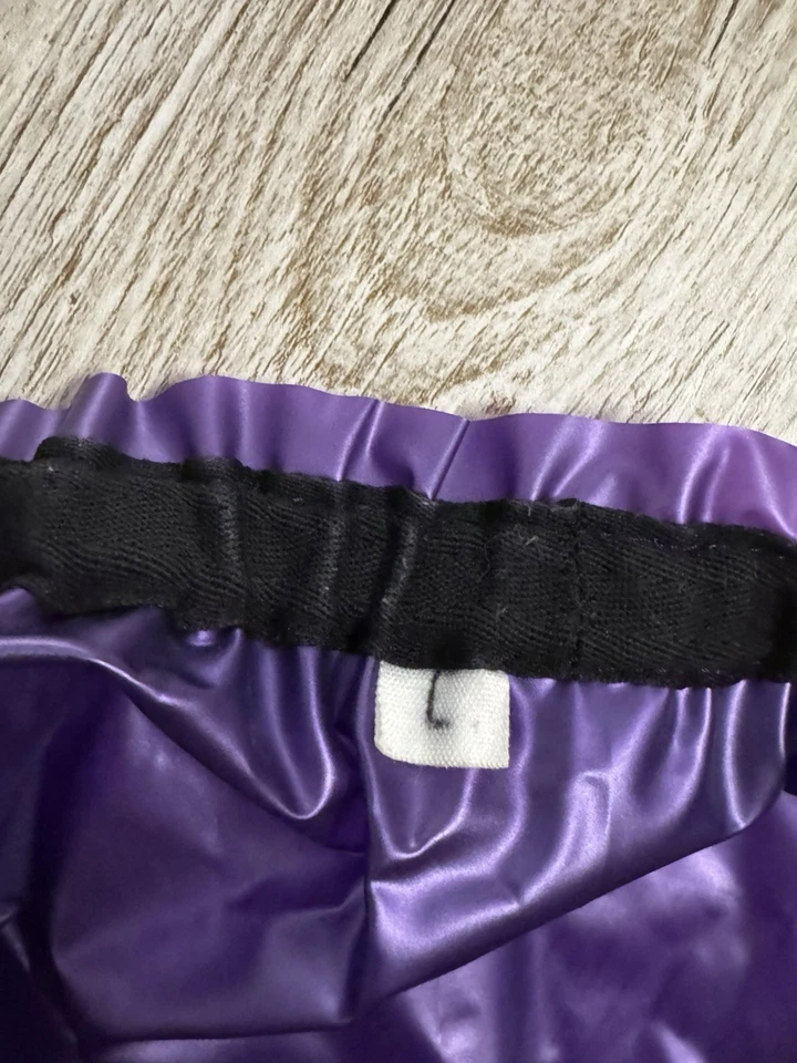 Toller Lila Metallic PVC Slip mit Zipper Gr.L-XL - Bild 3 von 3
