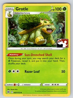 Grotle 007/172 Cosmos Holo Uncommon Prize Pack Series Cards Pokemon Near Mint