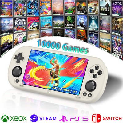 Dual Joystick Linux Game Device: 5'' 720P Screen 5000mAh 26+ Emulators Retro Game