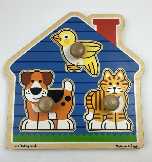 Doug Melissa Puzzle Jumbo Knob Dog Cat Bird House Pets 3 Piece 2055 eBay