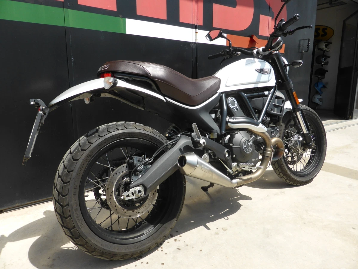 MassMoto Exhaust SlipOn Silencer Tromb Retro Inox Ducati Scrambler