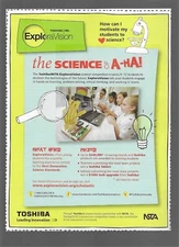 Toshiba NSTA ExploraVision "Science of A-Ha!" 2013 Print Advertisement