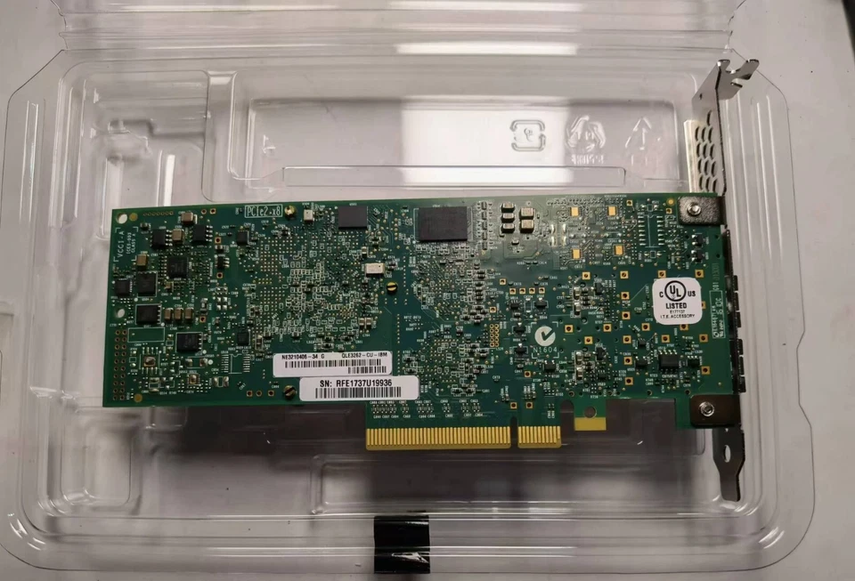 NEW IBM QLogic QLE3262-CU-IBM Dual Port 10Gbps PCIex8 Network Adapter - Image 4 of 4