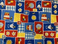 Honey Pot Bees Cotton Fabric BY THE 1/2 YARD Robert Kaufman 43" Wide Colorful