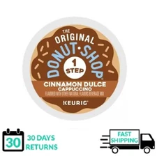 🆕☕ Donut Shop 1 One Step Cinnamon Dulce Cappuccino Keurig Coffee K-cups
