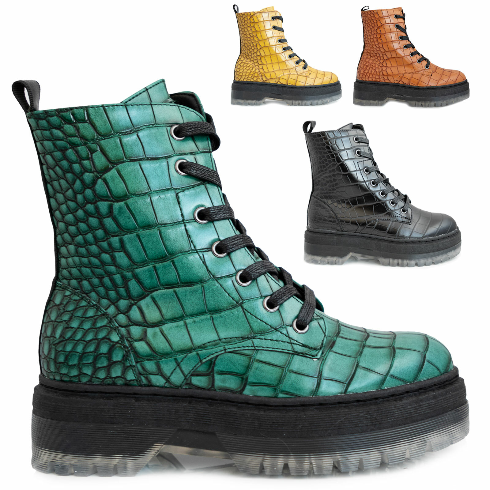 Botas Militares Mujer Botines Zapatos Plataforma Motociclista Toocool NS-21