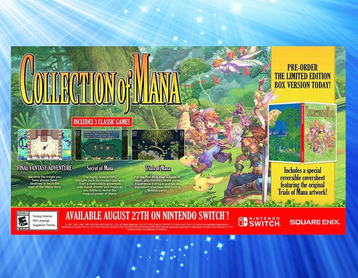 Collection of Mana (Nintendo Switch, 2019) US Physical