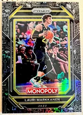 2022-23 Prizm Monopoly BLACK ICONS PRIZM Lauri Markkanen #86 JAZZ SSP Insert