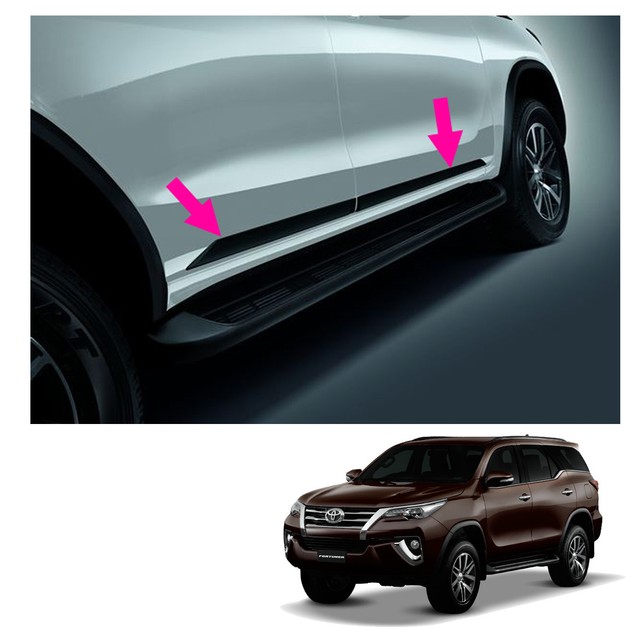 Body Cladding Side Molding Guard Genuine Matte Black For Toyota