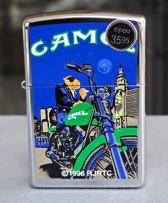 ZIPPO JOE CAMEL MOTORCYCLE 1996 LIGHTER | eBay